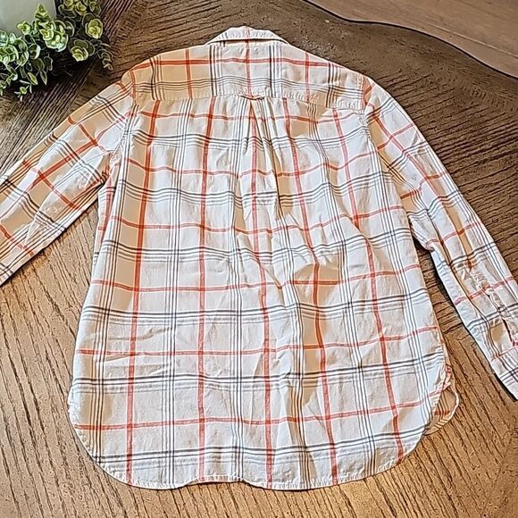Plaid button down shirt size S Banana Republic cotton - Picture 5 of 9